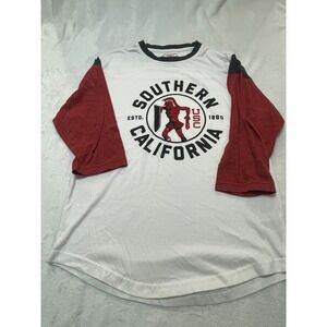 USC Southern California Long Sleeve Baseball Tee Size Small